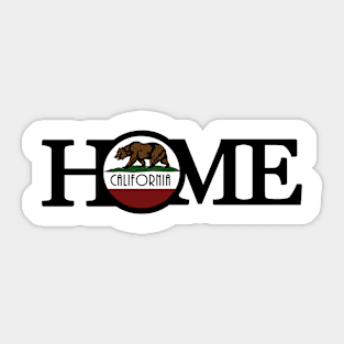 HOME California (long) Black Ink Sticker